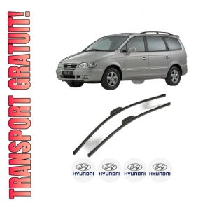 Set stergatoare HYUNDAI TRAJET (FO) din 2000-2005, pentru parbriz auto, 2 bucati, Bosch Aerotwin Retrofit, din cauciuc siliconat rezistent, 4 Stickere Auto HYUNDAI