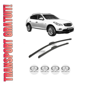 Set stergatoare INFINITI QX50 I din 2013, pentru parbriz auto, 2 bucati, Bosch Aerotwin Retrofit, din cauciuc siliconat rezistent, 4 Stickere Auto INFINITI