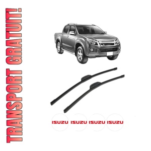 Set stergatoare ISUZU D-MAX II (TFR, TFS) din 2012, pentru parbriz auto, 2 bucati, Bosch Aerotwin Retrofit, din cauciuc siliconat rezistent, 4 Stickere Auto ISUZU