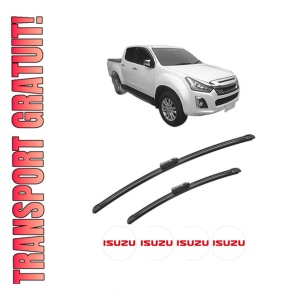 Set stergatoare ISUZU D-MAX III (TFR, TFS) din 2019, pentru parbriz auto, 2 bucati, Bosch Aerotwin, din cauciuc siliconat rezistent, 4 Stickere Auto ISUZU