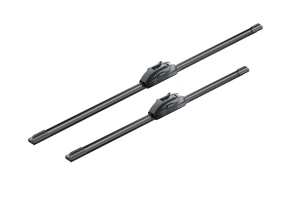 Set stergatoare JAGUAR XJ (X350, X358) din 2003-2009, pentru parbriz auto, 2 bucati, Bosch Aerotwin Retrofit, din cauciuc siliconat rezistent, 4 Stickere Auto JAGUAR v52772