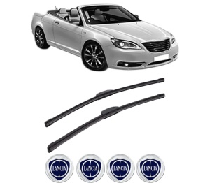 Set stergatoare LANCIA FLAVIA Convertible (JS_) din 2012, pentru parbriz auto, 2 bucati, Bosch Aerotwin Retrofit, din cauciuc siliconat rezistent, 4 Stickere Auto LANCIA v41069