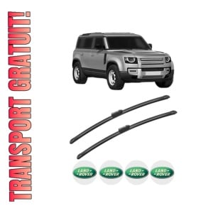 Set stergatoare LAND ROVER DEFENDER Van (L663) din 2020, pentru parbriz auto, 2 bucati, Bosch Aerotwin, din cauciuc siliconat rezistent, 4 Stickere Auto LAND ROVER