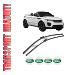 Set stergatoare LAND ROVER RANGE ROVER EVOQUE Convertible (L538) din 2015-2019, pentru parbriz auto, 2 bucati, Valeo Silencio Xtrm, din cauciuc siliconat rezistent, 4 Stickere Auto LAND ROVER