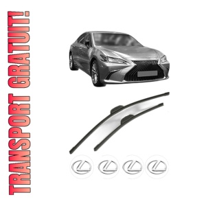 Set stergatoare LEXUS ES (_Z10_, _A10_, _H10_) din 2018-2019, pentru parbriz auto, 2 bucati, Bosch Aerotwin Retrofit, din cauciuc siliconat rezistent, 4 Stickere Auto LEXUS