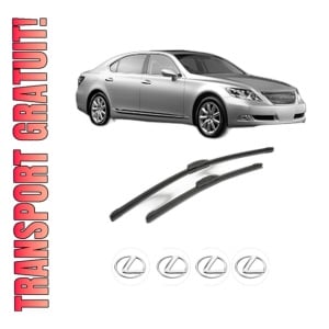 Set stergatoare LEXUS LS (_F4_) din 2006-2012, pentru parbriz auto, 2 bucati, Bosch Aerotwin Retrofit, din cauciuc siliconat rezistent, 4 Stickere Auto LEXUS