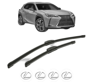 Set stergatoare LEXUS UX (_AA1_, _AH1_, _MA1_) din 2018-2024, pentru parbriz auto, 2 bucati, Bosch Aerotwin Retrofit, din cauciuc siliconat rezistent, 4 Stickere Auto LEXUS v44564