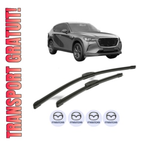 Set stergatoare MAZDA CX-60 (KH_) din 2022, pentru parbriz auto, 2 bucati, Bosch Aerotwin Retrofit, din cauciuc siliconat rezistent, 4 Stickere Auto MAZDA