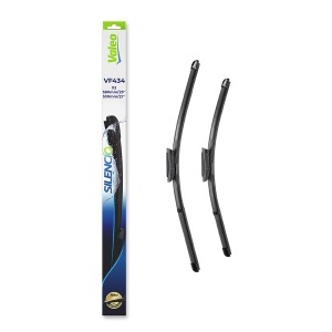 Set stergatoare MERCEDES-BENZ CITAN MPV (W415) din 2012-2021, pentru parbriz auto, 2 bucati, Valeo Silencio Xtrm, din cauciuc siliconat rezistent, 4 Stickere Auto MERCEDES-BENZ v38499
