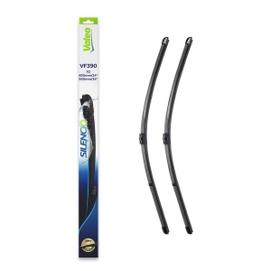 Set stergatoare MERCEDES-BENZ E-CLASS (W212) din 2009-2016, pentru parbriz auto, 2 bucati, Valeo Silencio, din cauciuc siliconat rezistent, 4 Stickere Auto MERCEDES-BENZ v37191