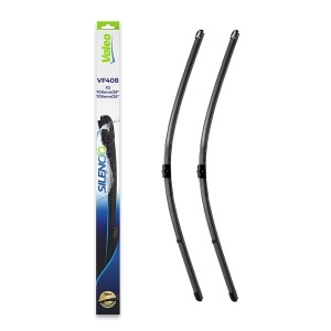 Set stergatoare MERCEDES-BENZ S-CLASS (W221, V221) din 2005-2013, pentru parbriz auto, 2 bucati, Valeo Silencio Xtrm, din cauciuc siliconat rezistent, 4 Stickere Auto MERCEDES-BENZ v40419