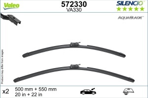 Set stergatoare MERCEDES-BENZ SL (R232) din 2022-2024, pentru parbriz auto, 2 bucati, Valeo 0, din cauciuc siliconat rezistent, 4 Stickere Auto MERCEDES-BENZ v40695
