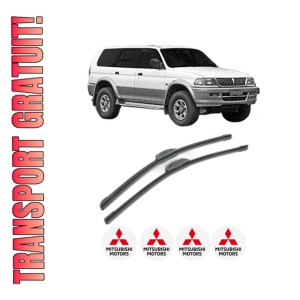 Set stergatoare MITSUBISHI PAJERO SPORT VAN I (K90) din 1999-2008, pentru parbriz auto, 2 bucati, Bosch Aerotwin Retrofit, din cauciuc siliconat rezistent, 4 Stickere Auto MITSUBISHI