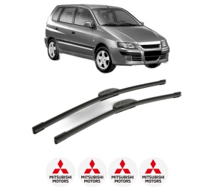 Set stergatoare MITSUBISHI SPACE STAR MPV (DG_A) din 1998-2002, pentru parbriz auto, 2 bucati, Bosch Aerotwin Retrofit, din cauciuc siliconat rezistent, 4 Stickere Auto MITSUBISHI v48289