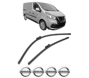 Set stergatoare NISSAN NV300 Van (X82) din 2016-2021, pentru parbriz auto, 2 bucati, Valeo Silencio Xtrm, din cauciuc siliconat rezistent, 4 Stickere Auto NISSAN v36084