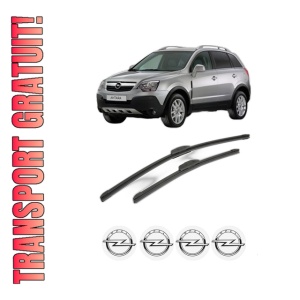 Set stergatoare OPEL ANTARA A (L07) din 2006-2017, pentru parbriz auto, 2 bucati, Bosch Aerotwin Retrofit, din cauciuc siliconat rezistent, 4 Stickere Auto OPEL