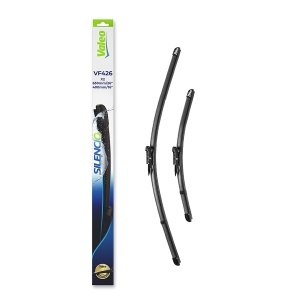 Set stergatoare OPEL CORSA E Hatchback Van (X15) din 2014-2015, pentru parbriz auto, 2 bucati, Valeo Silencio Xtrm, din cauciuc siliconat rezistent, 4 Stickere Auto OPEL v39555