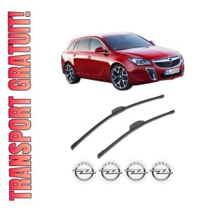 Set stergatoare OPEL INSIGNIA A Country Tourer (G09) din 2008-2017, pentru parbriz auto, 2 bucati, Bosch Aerotwin Retrofit, din cauciuc siliconat rezistent, 4 Stickere Auto OPEL