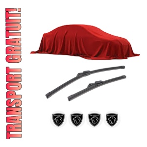 Set stergatoare PEUGEOT 5008 III (KA_, KB_, KC_) din 2024, pentru parbriz auto, 2 bucati, Bosch Aerotwin Jet Blade, din cauciuc siliconat rezistent, 4 Stickere Auto PEUGEOT