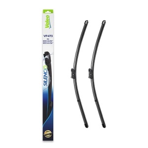 Set stergatoare PEUGEOT RCZ din 2010-2015, pentru parbriz auto, 2 bucati, Valeo Silencio Xtrm, din cauciuc siliconat rezistent, 4 Stickere Auto PEUGEOT v37743