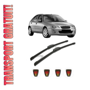 Set stergatoare ROVER 25 I Hatchback (RF) din 1999-2004, pentru parbriz auto, 2 bucati, Bosch Aerotwin Retrofit, din cauciuc siliconat rezistent, 4 Stickere Auto ROVER