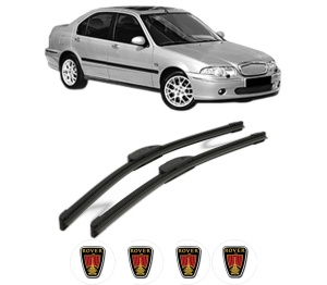 Set stergatoare ROVER 45 I Saloon (RT) din 2000-2004, pentru parbriz auto, 2 bucati, Bosch Aerotwin Retrofit, din cauciuc siliconat rezistent, 4 Stickere Auto ROVER v41309