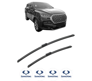Set stergatoare SSANGYONG REXTON VAN (Y400) din 2017, pentru parbriz auto, 2 bucati, Bosch Aerotwin, din cauciuc siliconat rezistent, 4 Stickere Auto SSANGYONG v49209
