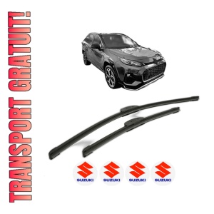 Set stergatoare SUZUKI ACROSS (A5Z_) din 2020, pentru parbriz auto, 2 bucati, Bosch Aerotwin Retrofit, din cauciuc siliconat rezistent, 4 Stickere Auto SUZUKI