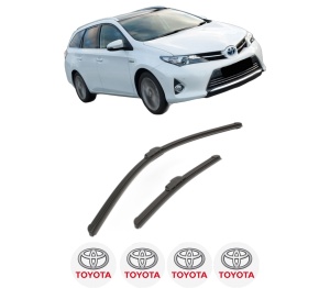 Set stergatoare TOYOTA AURIS Estate (_E18_) din 2013-2015, pentru parbriz auto, 2 bucati, Bosch Aerotwin Retrofit, din cauciuc siliconat rezistent, 4 Stickere Auto TOYOTA v53439