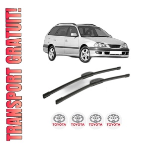 Set stergatoare TOYOTA AVENSIS Estate (_T22_) din 1997-2002, pentru parbriz auto, 2 bucati, Bosch Aerotwin Retrofit, din cauciuc siliconat rezistent, 4 Stickere Auto TOYOTA