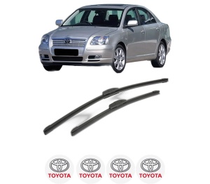 Set stergatoare TOYOTA AVENSIS Saloon (_T25_) din 2003-2008, pentru parbriz auto, 2 bucati, Bosch Aerotwin Retrofit, din cauciuc siliconat rezistent, 4 Stickere Auto TOYOTA v45659
