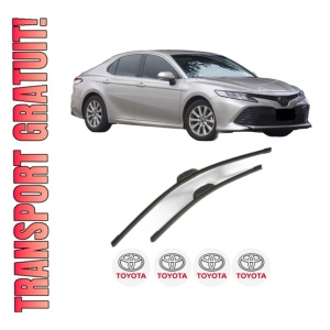 Set stergatoare TOYOTA CAMRY Saloon (_V5_) din 2011-2018, pentru parbriz auto, 2 bucati, Bosch Aerotwin Retrofit, din cauciuc siliconat rezistent, 4 Stickere Auto TOYOTA