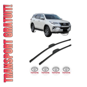 Set stergatoare TOYOTA FORTUNER (_N15_, _N16_) din 2015, pentru parbriz auto, 2 bucati, Bosch Aerotwin Retrofit, din cauciuc siliconat rezistent, 4 Stickere Auto TOYOTA