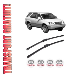 Set stergatoare TOYOTA HARRIER (_U1_) din 1998, pentru parbriz auto, 2 bucati, Bosch Aerotwin Retrofit, din cauciuc siliconat rezistent, 4 Stickere Auto TOYOTA