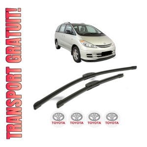 Set stergatoare TOYOTA PREVIA III (_R2_, _R5_) din 2005, pentru parbriz auto, 2 bucati, Bosch Aerotwin Retrofit, din cauciuc siliconat rezistent, 4 Stickere Auto TOYOTA