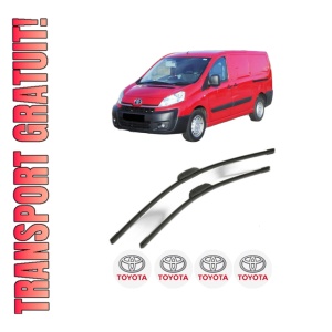 Set stergatoare TOYOTA PROACE Van (MDX_) din 2013, pentru parbriz auto, 2 bucati, Bosch Aerotwin Retrofit, din cauciuc siliconat rezistent, 4 Stickere Auto TOYOTA
