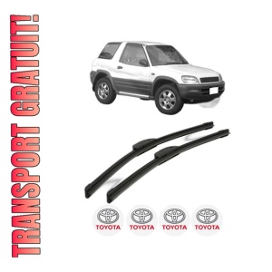 Set stergatoare TOYOTA RAV 4 I Cabrio (_A1_) din 1997, pentru parbriz auto, 2 bucati, Bosch Aerotwin Retrofit, din cauciuc siliconat rezistent, 4 Stickere Auto TOYOTA