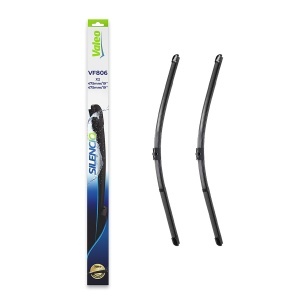 Set stergatoare Volkswagen LUPO I (6X1, 6E1) din 1998-2005, pentru parbriz auto, 2 bucati, Valeo Silencio, din cauciuc siliconat rezistent, 4 Stickere Auto Volkswagen v36939