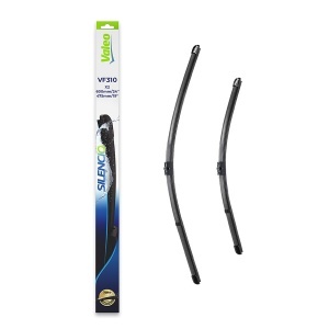 Set stergatoare Volkswagen TOURAN (1T1, 1T2) din 2003-2010, pentru parbriz auto, 2 bucati, Valeo Silencio Xtrm, din cauciuc siliconat rezistent, 4 Stickere Auto Volkswagen v40095