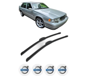 Set stergatoare VOLVO S90 I (964) din 1997-1998, pentru parbriz auto, 2 bucati, Bosch Aerotwin Retrofit, din cauciuc siliconat rezistent, 4 Stickere Auto VOLVO v47379