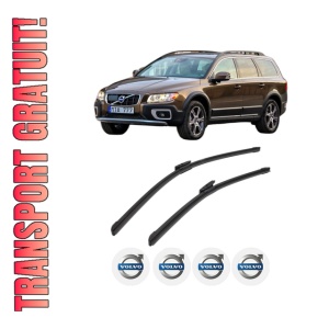 Set stergatoare VOLVO XC70 II VAN (136) din 2013-2016, pentru parbriz auto, 2 bucati, Bosch Aerotwin Multi, din cauciuc siliconat rezistent, 4 Stickere Auto VOLVO