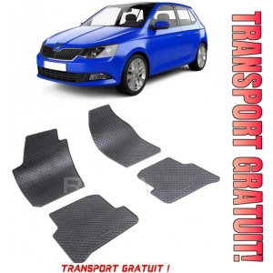 Skoda Fabia III fabricat din 11.2014 - Prezent, Hatchback, set covorase auto dedicate, din cauciuc 100% Premium - Transport Gratuit