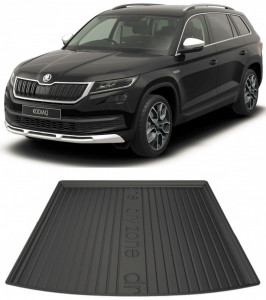 Skoda Kodiaq din 03.2017 - Prezent Suv Portbagaj Inferior, Tavita Pentru Portbagaj Lux Premium Dedicata, 5 Locuri *1 accesorii pentru autoturismul tau - masina v180697