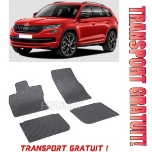 Skoda Kodiaq, Suv, fabricat din 03.2017 - Prezent, set covorase auto dedicate, din cauciuc 100% Premium - Transport Gratuit