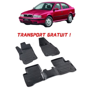 Skoda Octavia I 1996-2001 Set 4 covorase auto din cauciuc tip tavita premium line 3D - Transport Gratuit! accesorii pentru autoturismul tau - masina v48310