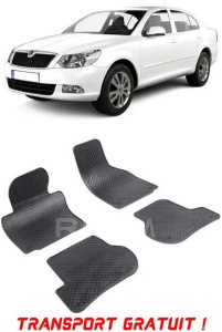 Skoda Octavia II fabricat din 03.2004 - 01.2013, Sedan, set covorase auto dedicate, din cauciuc 100% Premium - Transport Gratuit accesorii pentru autoturismul tau - masina v37824