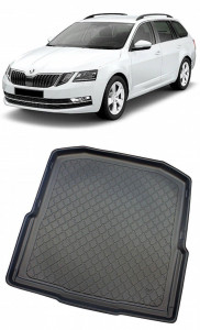 Skoda Octavia III Combi din 05.2013 - 05.2020, Tavita Pentru Portbagaj Lux Premium Dedicata, Portbagaj Inferior *3 accesorii pentru autoturismul tau - masina v199837