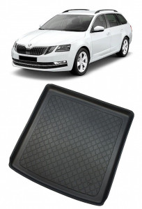Skoda Octavia III Combi din 05.2013 - 05.2020, Tavita Pentru Portbagaj Lux Premium Dedicata, Portbagaj Superior *4 accesorii pentru autoturismul tau - masina v199812