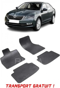 Skoda Octavia III fabricat din 02.2013 - 05.2020, Sedan, set covorase auto dedicate, din cauciuc 100% Premium - Transport Gratuit accesorii pentru autoturismul tau - masina v37809