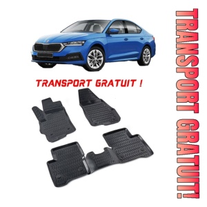 Skoda Octavia IV 2020-2025 Set 4 covorase auto din cauciuc tip tavita premium line 3D - Transport Gratuit!